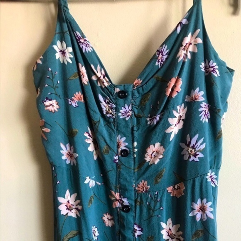 Blush Floral Flowy Midi Dress size M - Picture 2 of 6